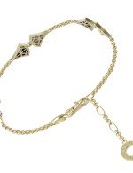 Браслет из лимонного золота c ониксом и перламутром