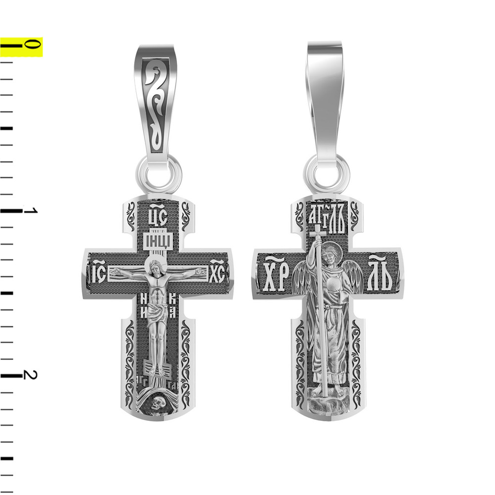 Крест из белого золота 585 пробы