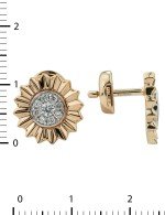 Серьги из золота c бриллиантами