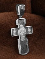 Крест из белого золота