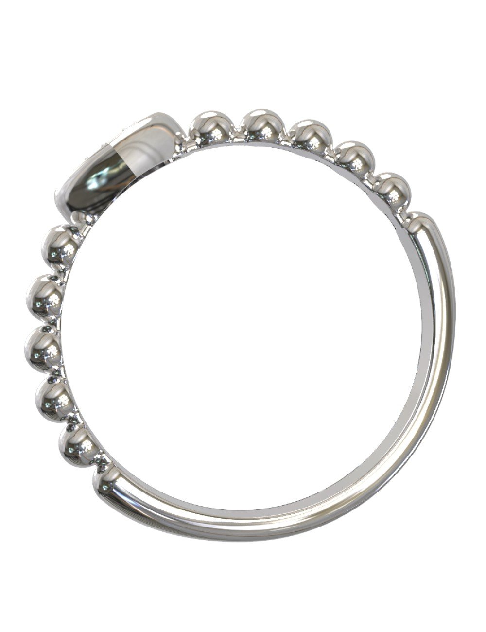 Кольцо из белого золота c бриллиантами