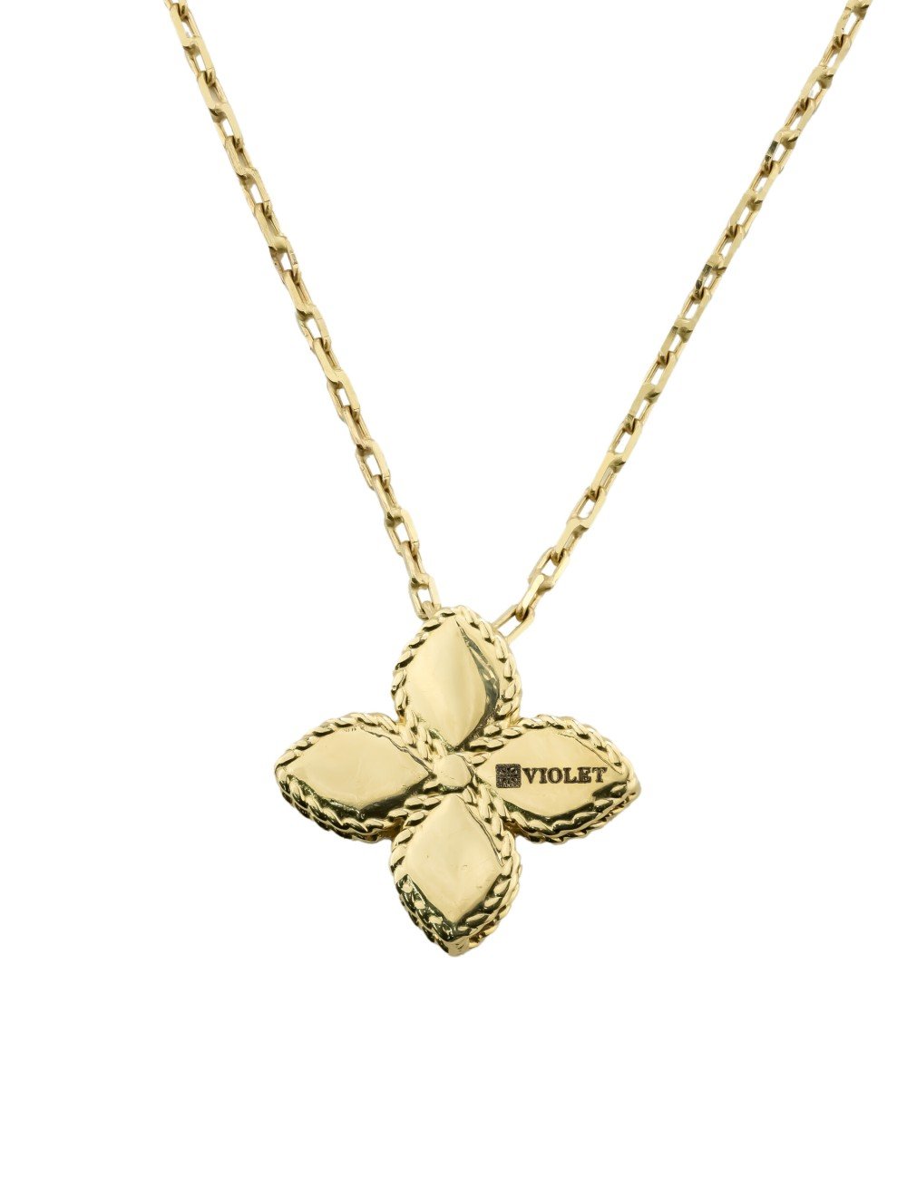 Колье из лимонного золота c бриллиантами и малахитом