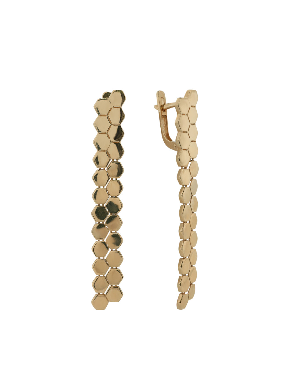 Серьги из красного золота 585 пробы