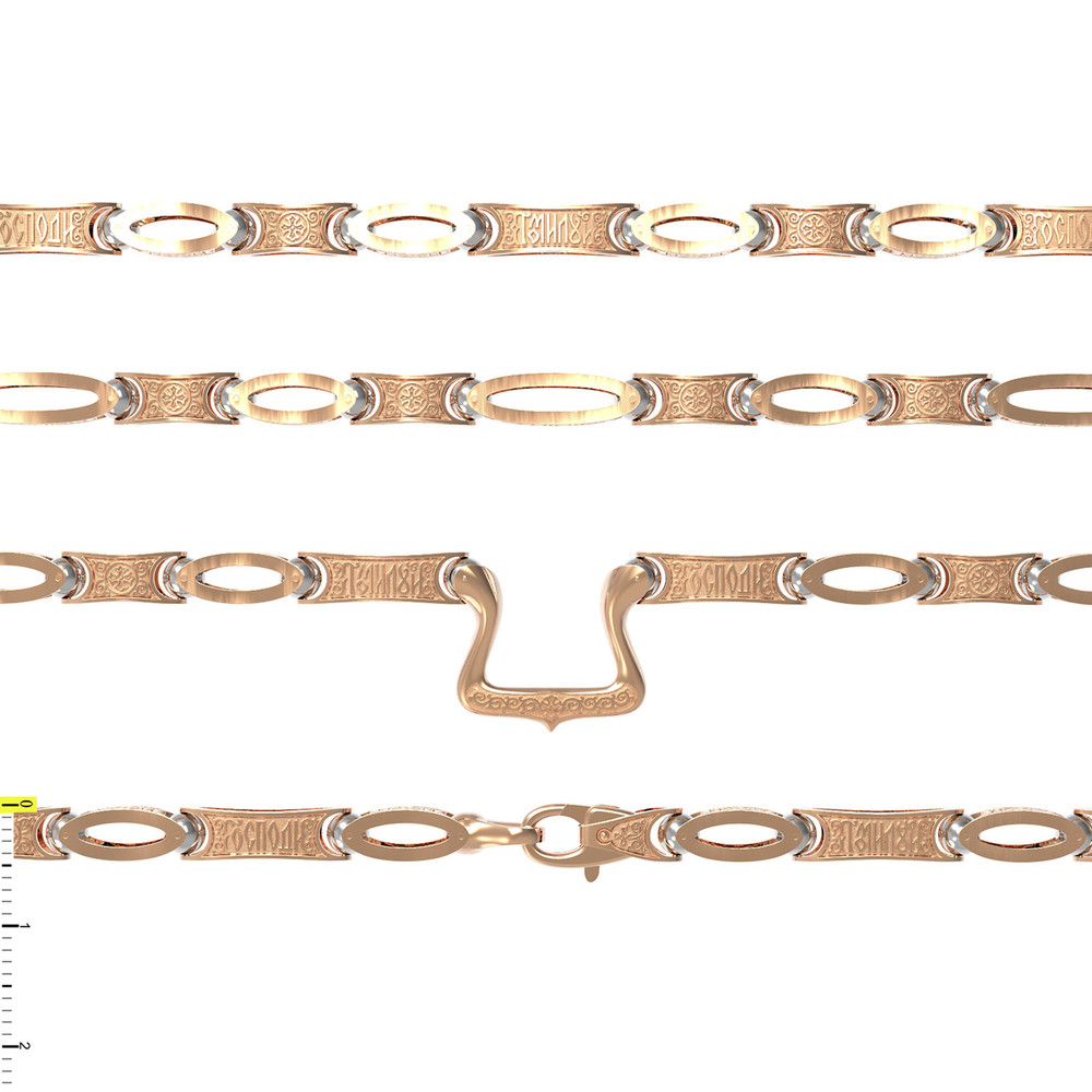 Цепь из красного золота 585 пробы