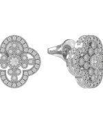 Серьги из белого золота c бриллиантами