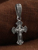 Крест из белого золота