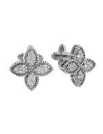 Серьги из белого золота c бриллиантами