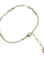 Браслет из лимонного золота c бриллиантами и ониксом