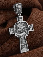 Крест из белого золота