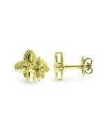 Серьги из лимонного золота