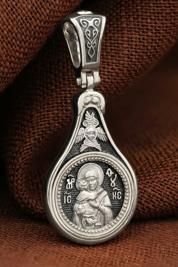 Образок из белого золота 585 пробы