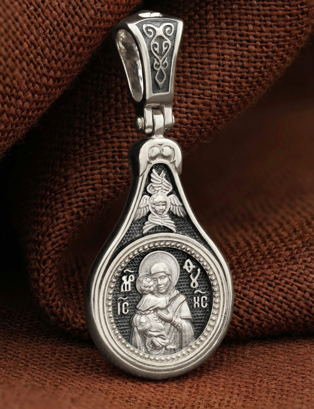 Образок из белого золота