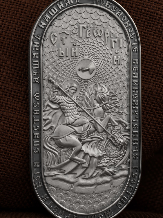 Нательная икона из белого золота 585 пробы