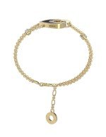 Браслет из лимонного золота c бриллиантами, ониксом и перламутром