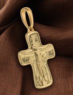 Крест из лимонного золота