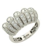 Кольцо из белого золота c бриллиантами