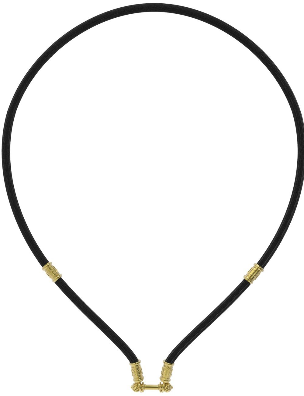 Шнурок шёлковый из лимонного золота c шёлковым шнурком