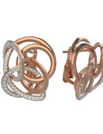 Серьги из золота c бриллиантами