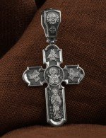 Крест из белого золота
