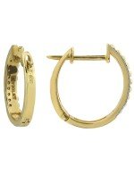 Серьги из лимонного золота c бриллиантами