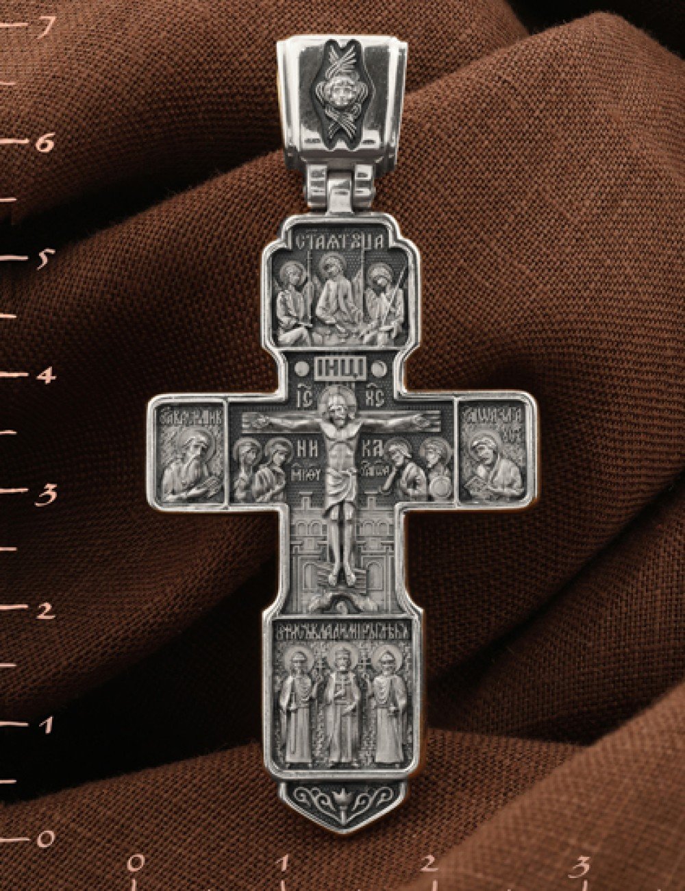 Крест из белого золота