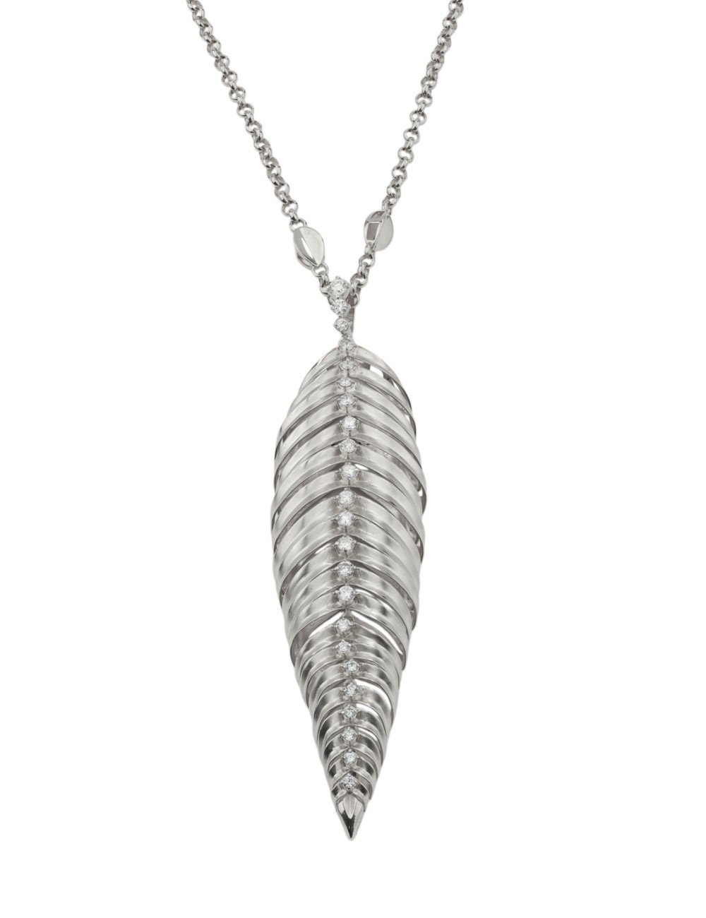 Колье из белого золота c бриллиантами