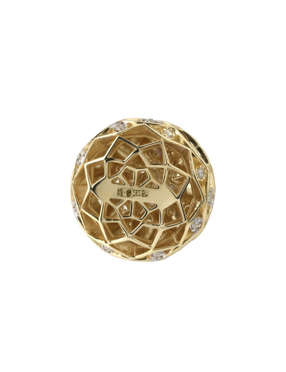 Подвеска из лимонного золота c бриллиантами