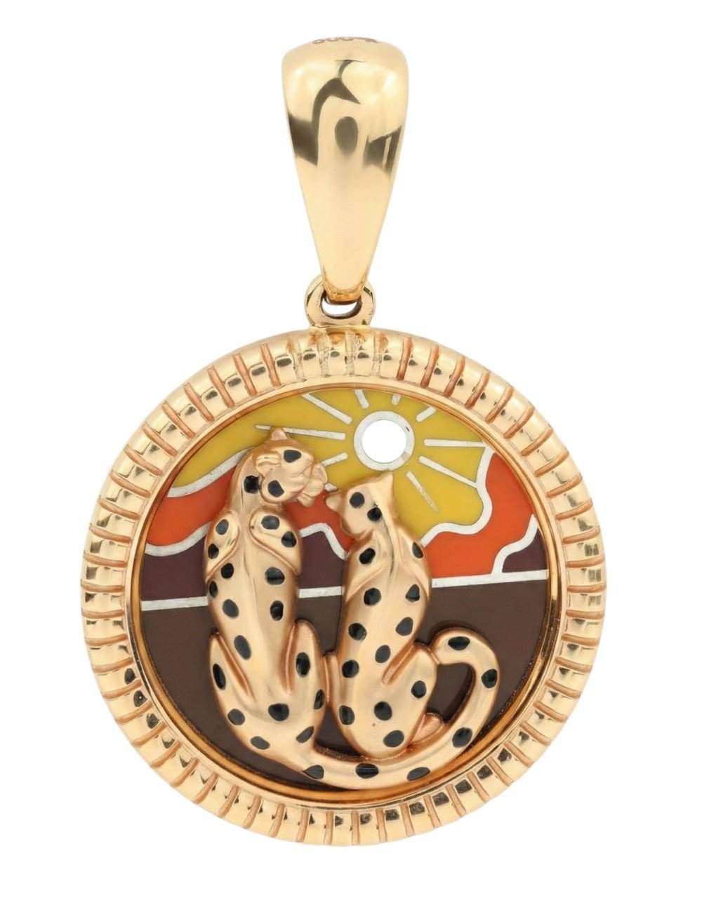 Подвеска из золота c эмалью