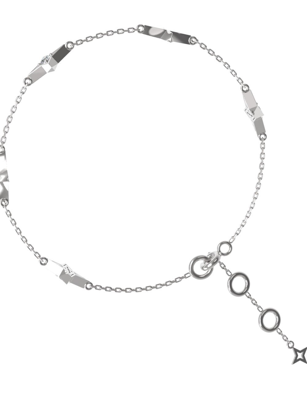 Браслет из белого золота c бриллиантами