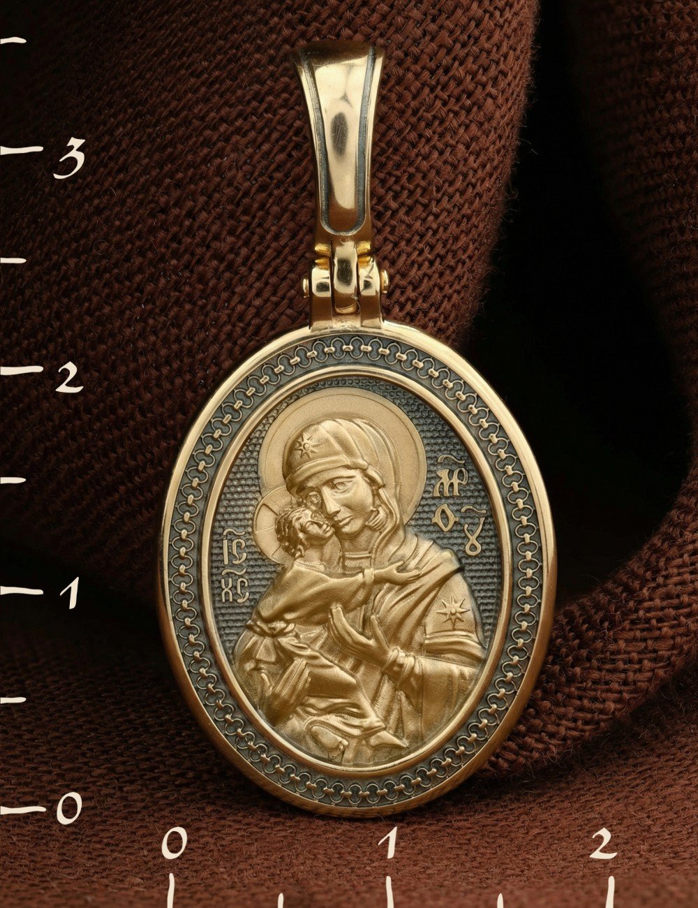 Образок из лимонного золота