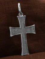 Крест из белого золота