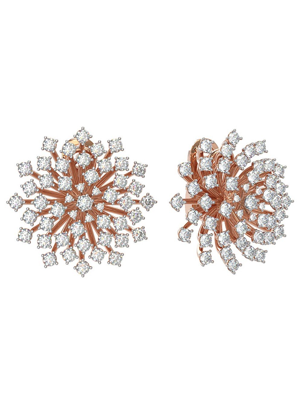 Серьги из золота c бриллиантами