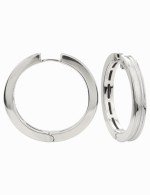 Серьги из белого золота c рубином