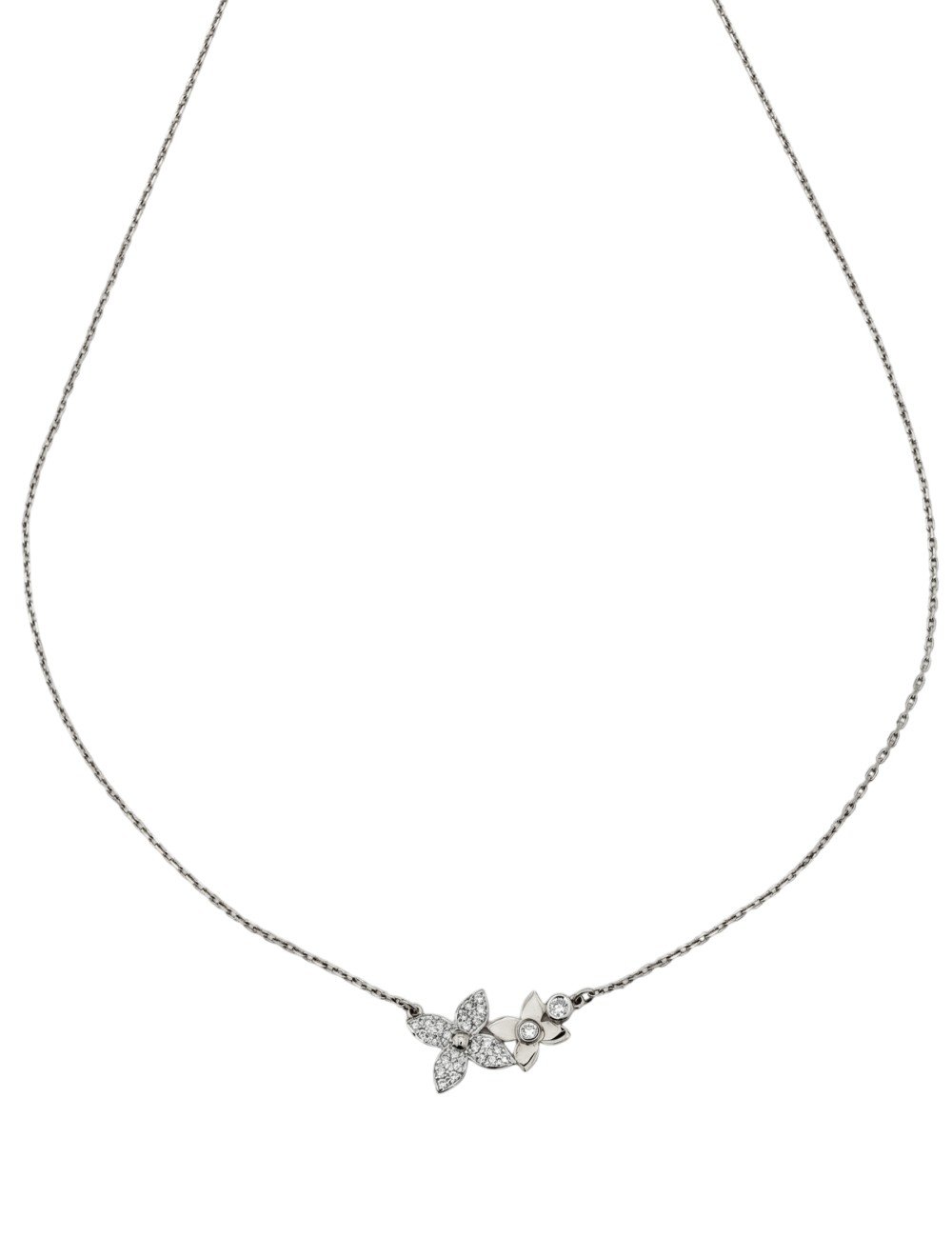 Колье из белого золота c бриллиантами