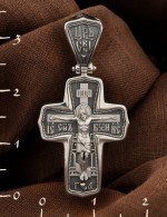Крест из белого золота