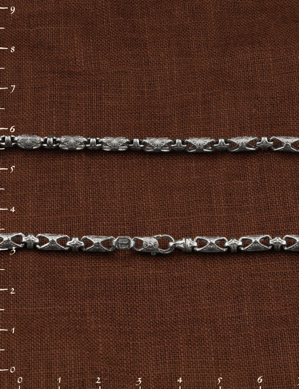 Цепь из белого золота