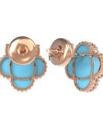 Серьги из золота c бирюзой