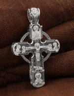 Крест из белого золота