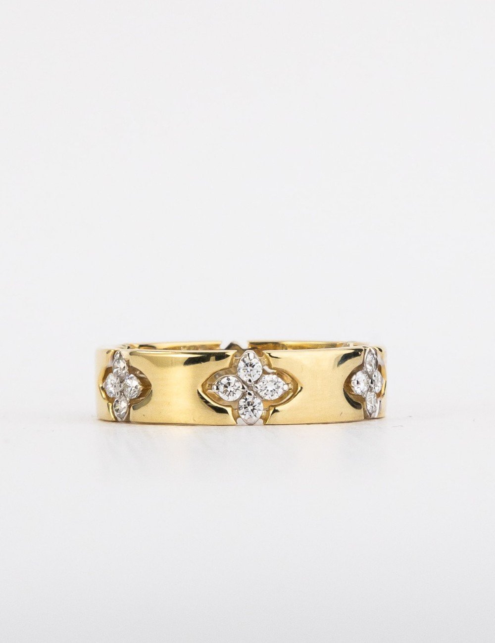 Кольцо из лимонного золота c бриллиантами