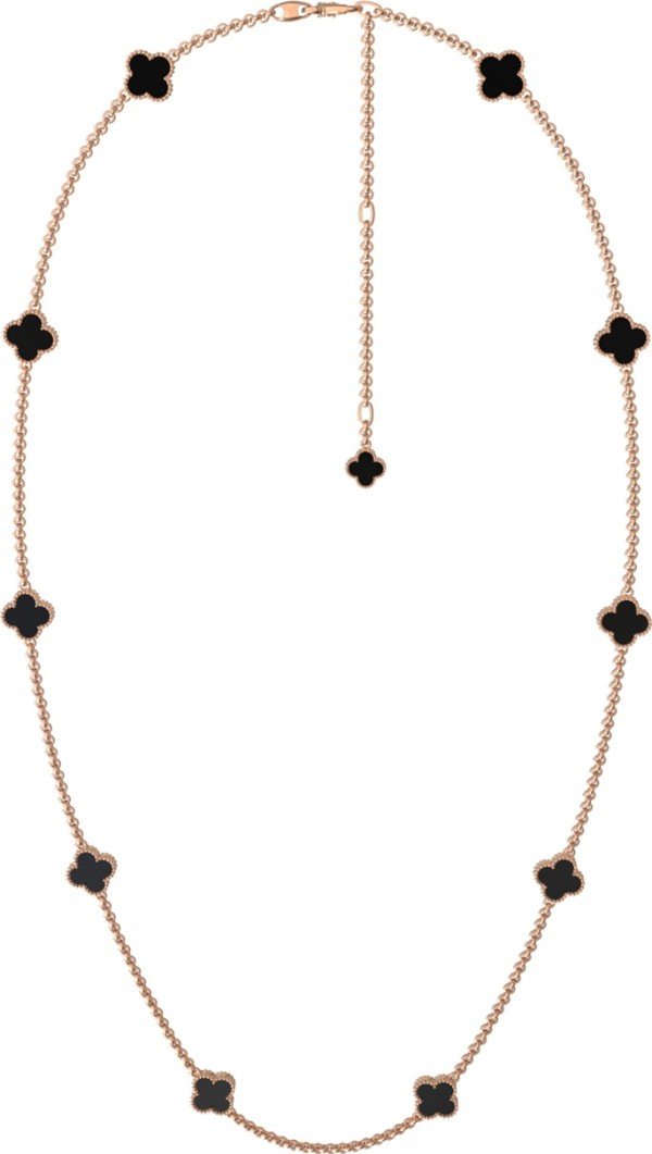 Колье из золота c ониксом