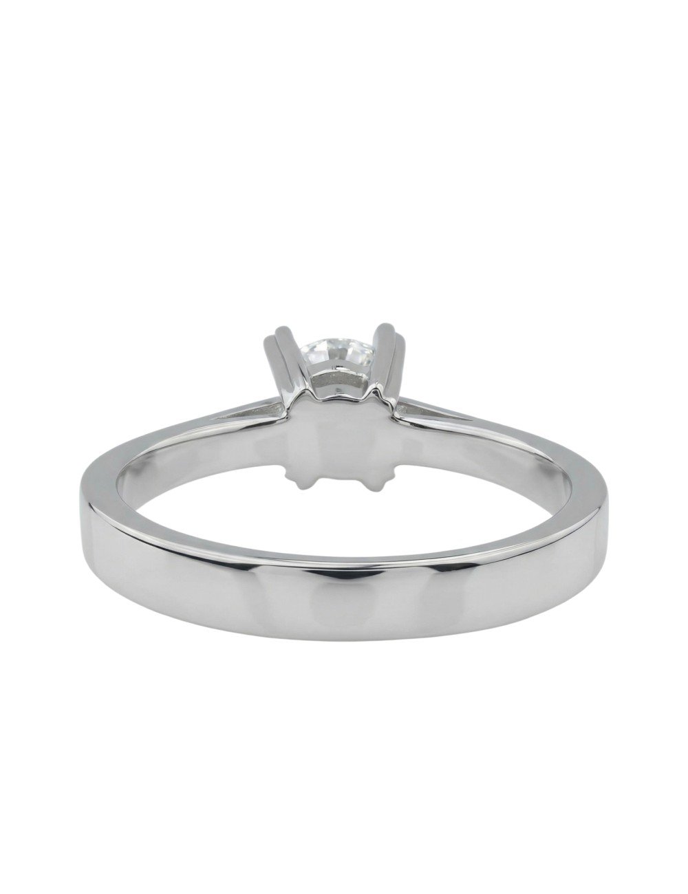 Кольцо из белого золота c бриллиантами