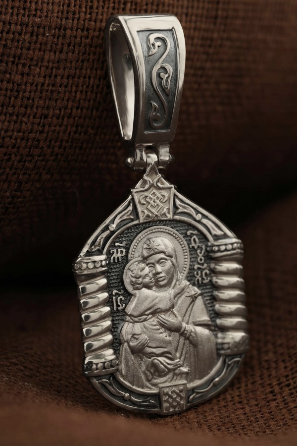 Образок из белого золота 585 пробы