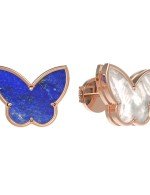 Серьги из золота c лазуритом и перламутром