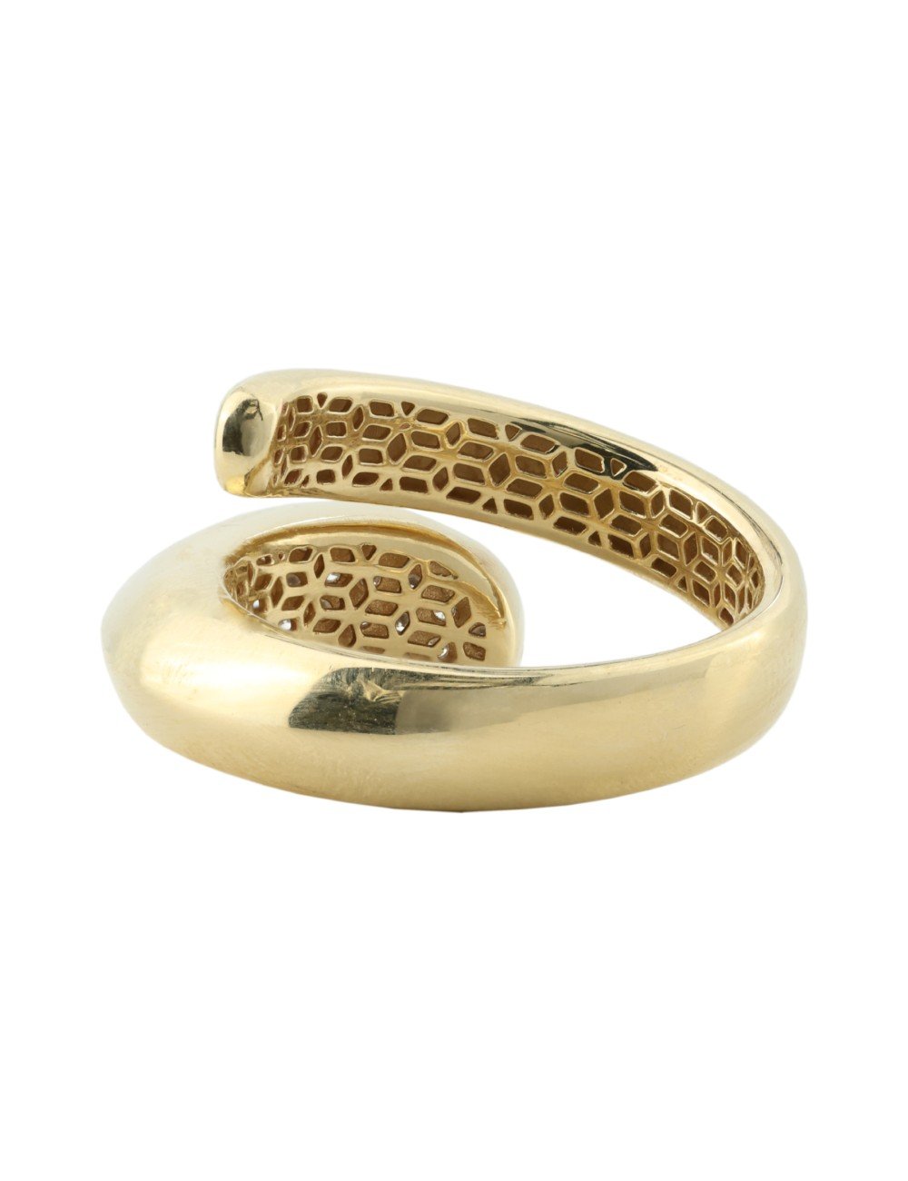 Кольцо из лимонного золота c бриллиантами