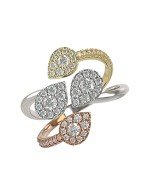 Кольцо из белого золота c бриллиантами