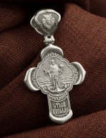 Крест из белого золота