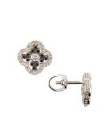 Серьги из белого золота c бриллиантами