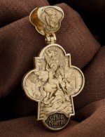 Крест из лимонного золота