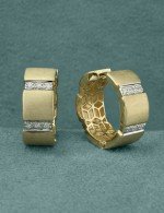 Серьги из лимонного золота c бриллиантами