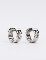 Серьги из белого золота c бриллиантами